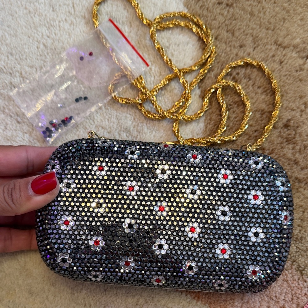 RARE Made in Italy Walborg Sparkling  Clutch Vintage